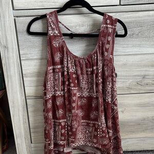 Natural Life bandana pattern tank top M